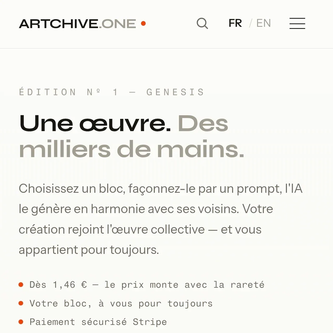 Œuvre d'art digitale collective