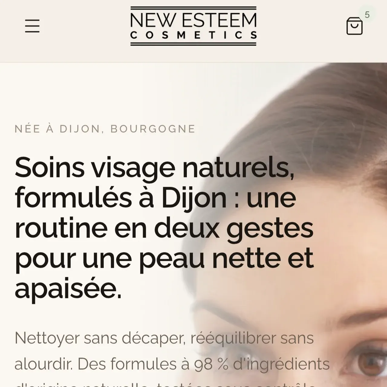Site e-commerce de vente de cosmétiques